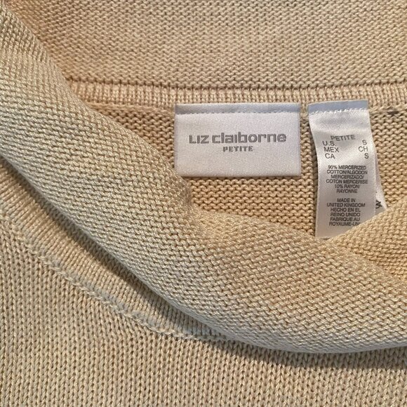 Vintage Liz Claiborne Petite Knit Top, Size S - Picture 4 of 5